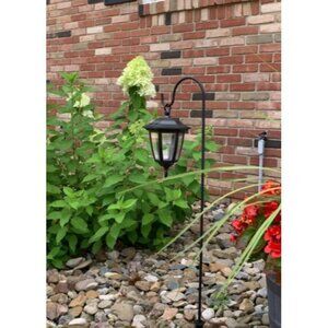 34 Inch Solar Hanging Lights, Shepherd Hook Lights with 2 Shepherd Hooks, 2 Pack